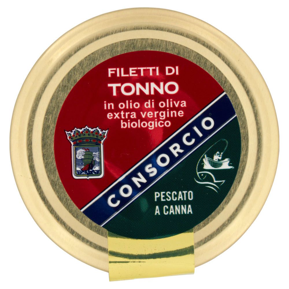 FILETTI DI TONNO IN OLIO EXTRA VERGINE OLIVA BIO CONSORCIO VASO VETRO G 150 - 6