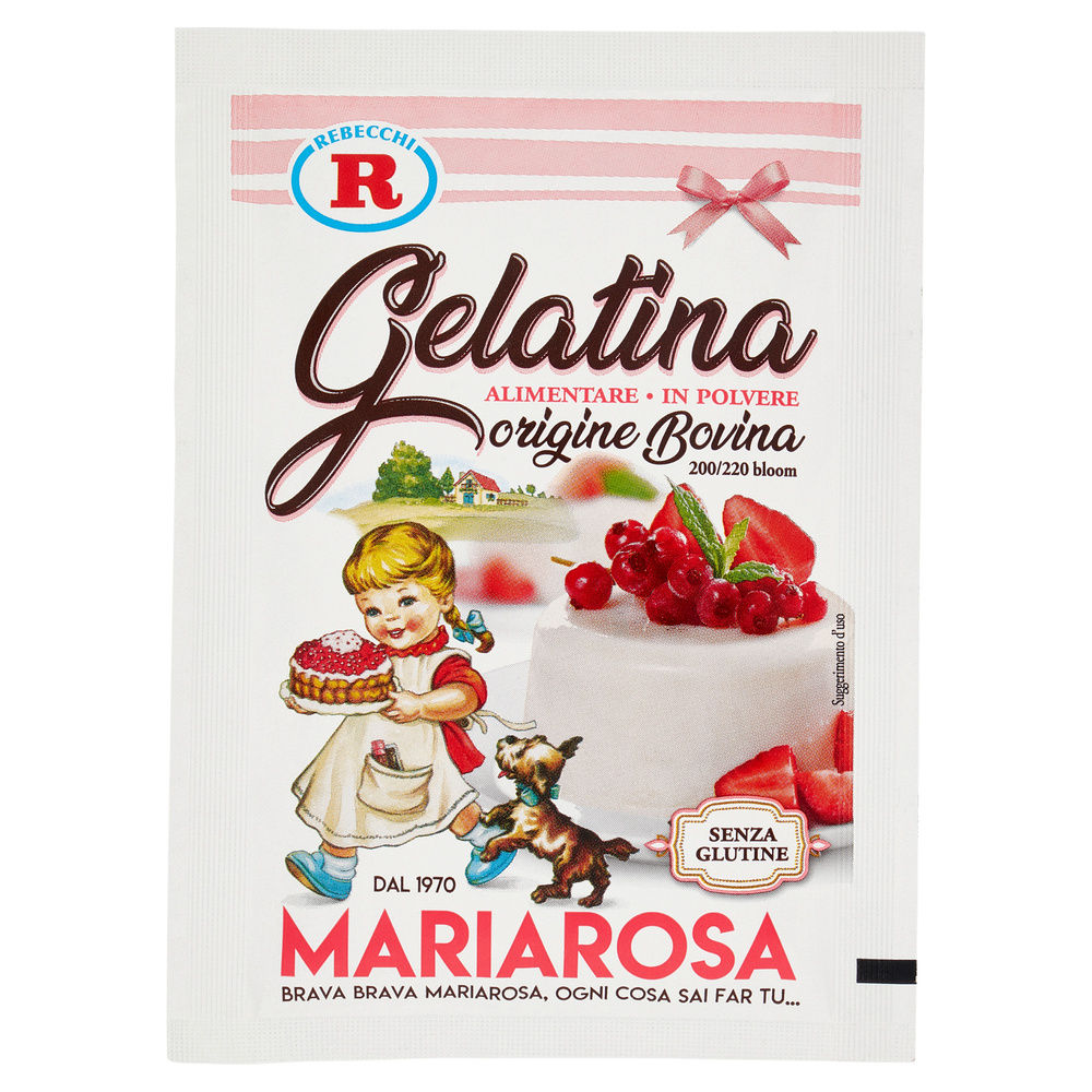 GELATINA IN POLVERE BOVINA 1 BUSTA REBECCHI G25 - 0