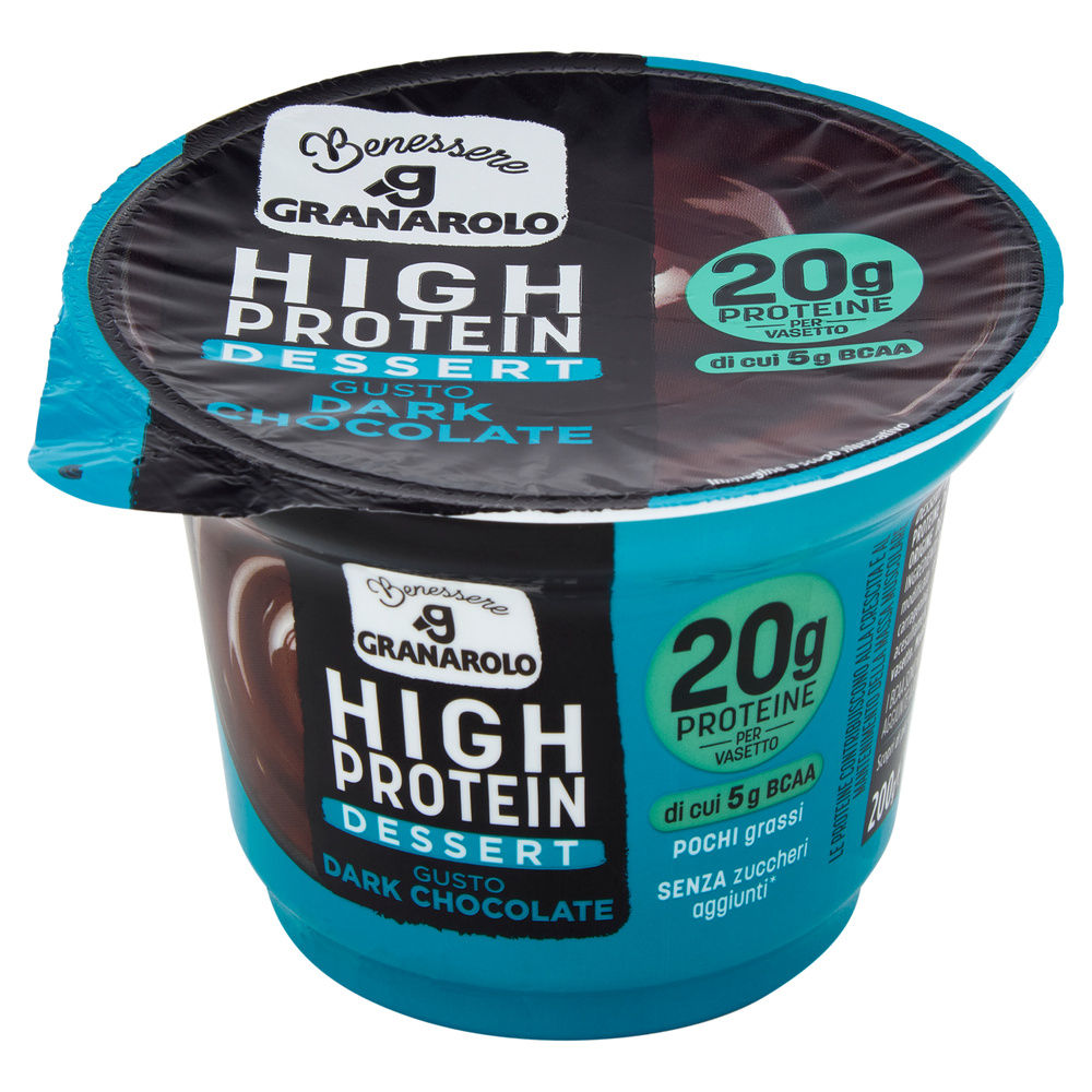 DESSERT HIGH PROTEIN CIOCCOLATO DARK GRANAROLO BENESSERE G 200 - 2