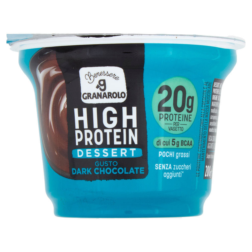 DESSERT HIGH PROTEIN CIOCCOLATO DARK GRANAROLO BENESSERE G 200 - 7