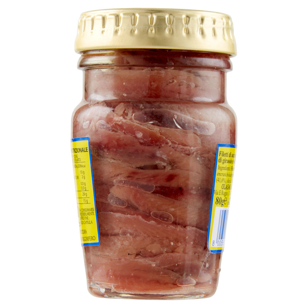 FILETTI DI ACCIUGHE IN OLIO BLEND BRIBON G 80 - 12