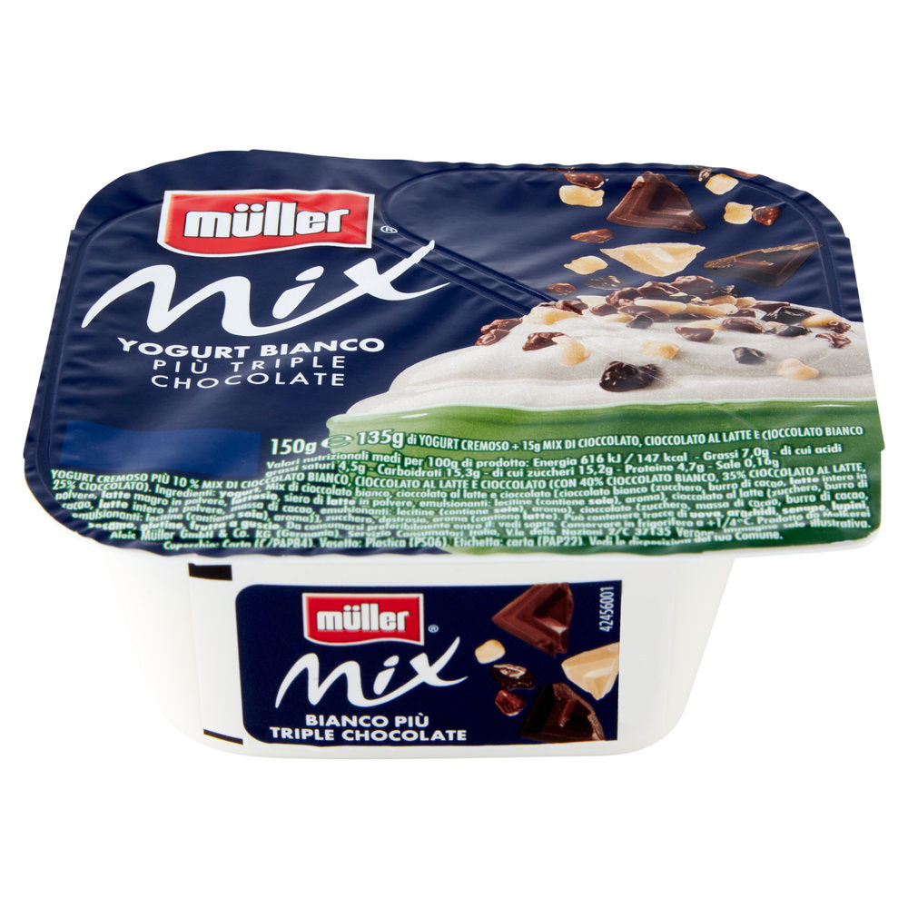 MIX BIANCO PIÙ TRIPLE CHOCOLATE MULLER G 150 - 2