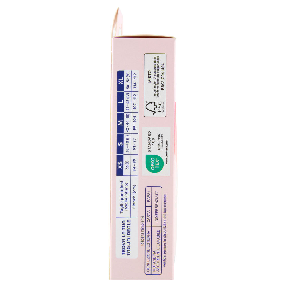 MUTANDINE MESTRUALI NUVENIA INTIMA WEAR HIPSTER NERE TG.L PZ.1 - 4