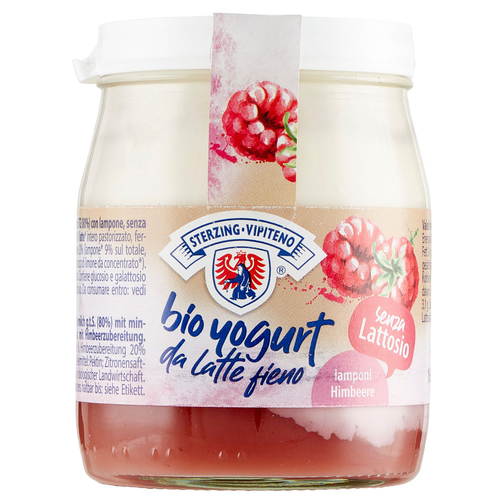 YOGURT BIO INT DA LATTE FIENO STG SENZA LATTOSIO LAMPONE VIPITENO G 150 - 7