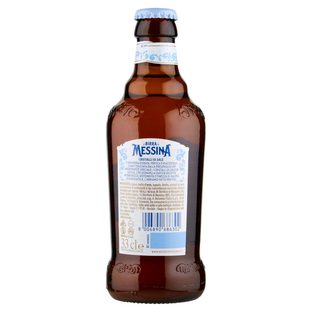 BIRRA MESSINA CRISTALLI DI SALE 5 GRADI CLUSTER ML 330 - 1