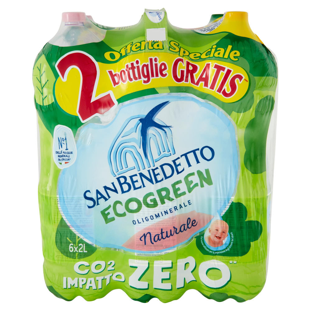ACQUA MINERALE SAN BENEDETTO ECO-GREEN CLUSTER L 2X4 + 2 O/S - 2