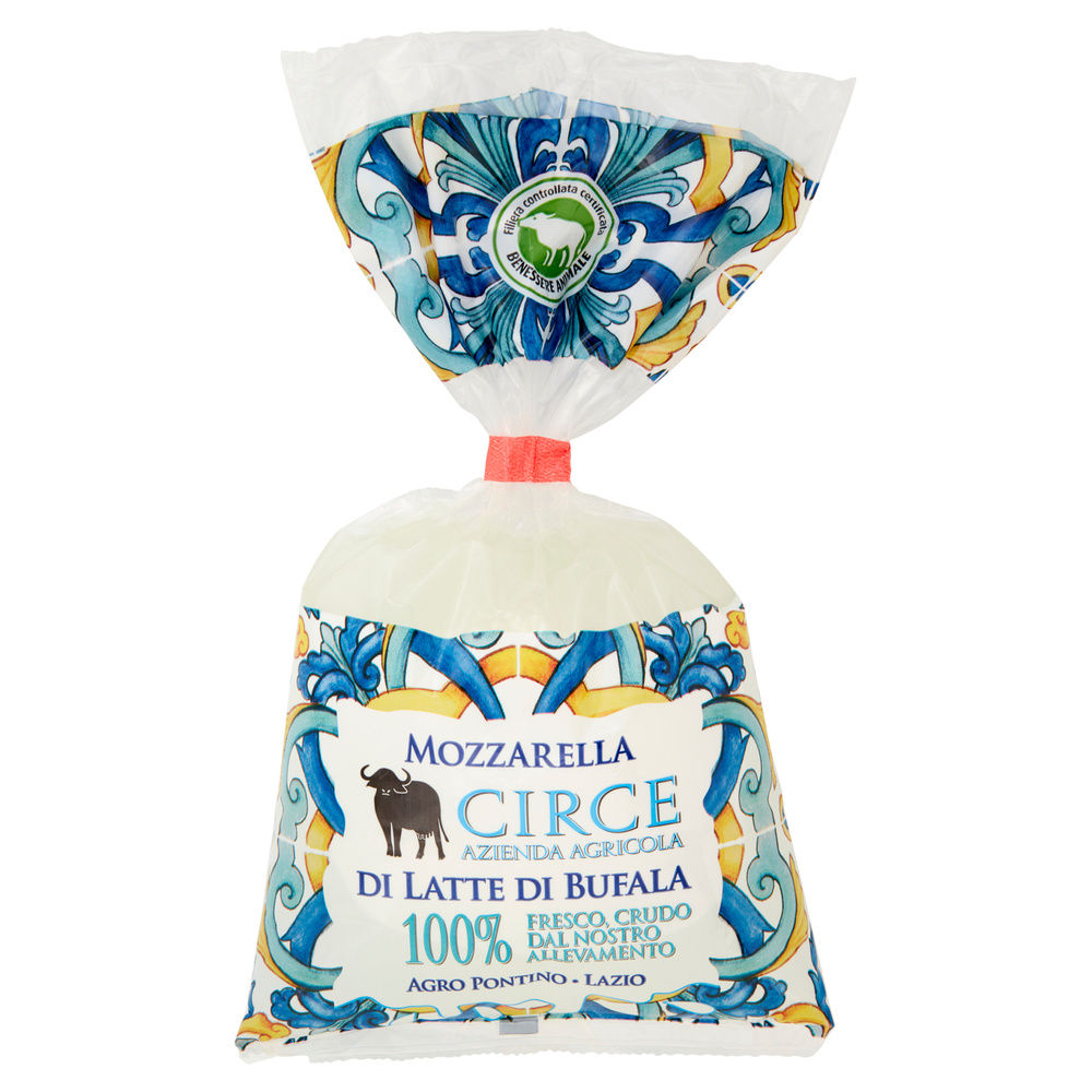 MOZZARELLA DI LATTE DI BUFALA 1X250G BUSTA A CIUFFO 250G AZIENDA AGRICOLA CIRCE - 1