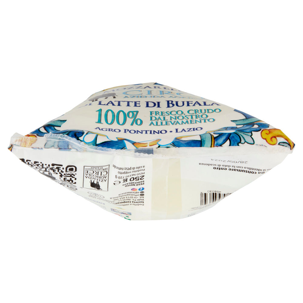 MOZZARELLA DI LATTE DI BUFALA 1X250G BUSTA A CIUFFO 250G AZIENDA AGRICOLA CIRCE - 7