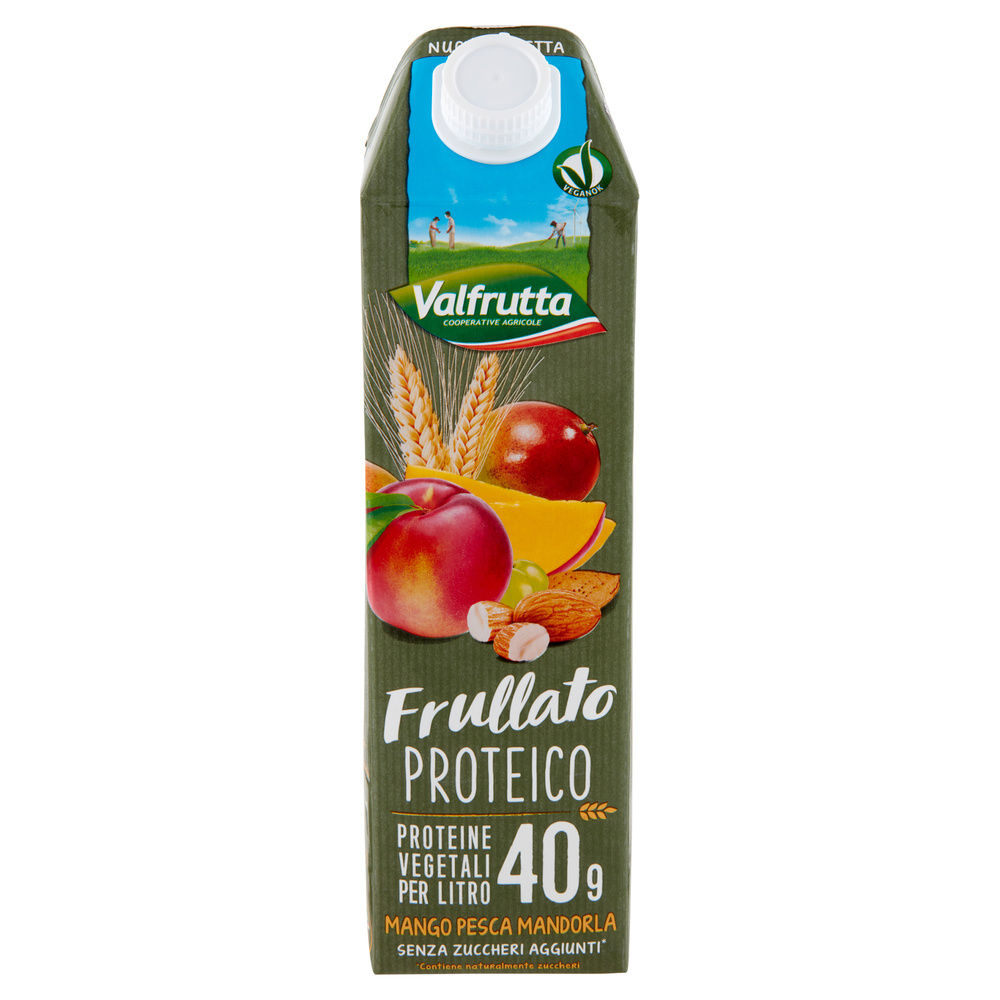 FRULLATO PROTEICO MANGO PESCA MANDORLE VALFRUTTA BRICK L 1 - 1