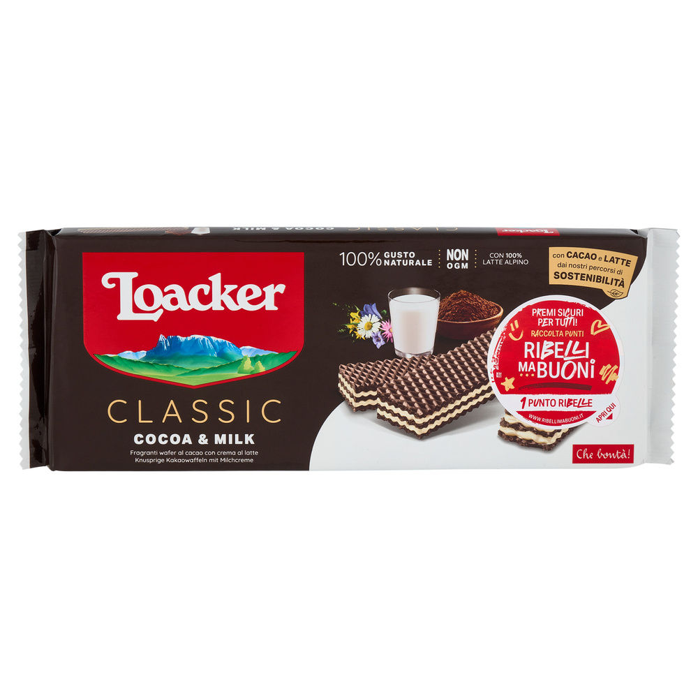 WAFER CLASSIC  CACAO&MILK LOACKER INCARTO GR. 175 - 6