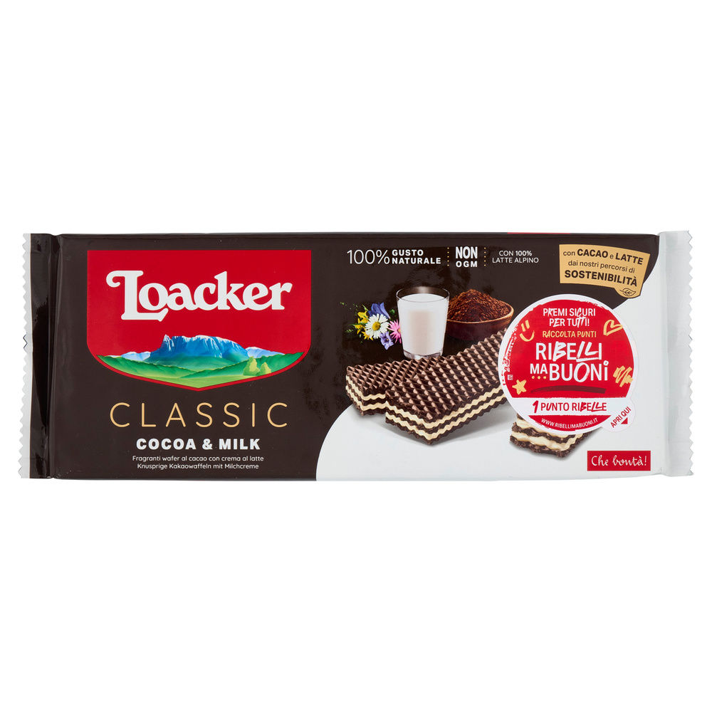 WAFER CLASSIC  CACAO&MILK LOACKER INCARTO GR. 175 - 3