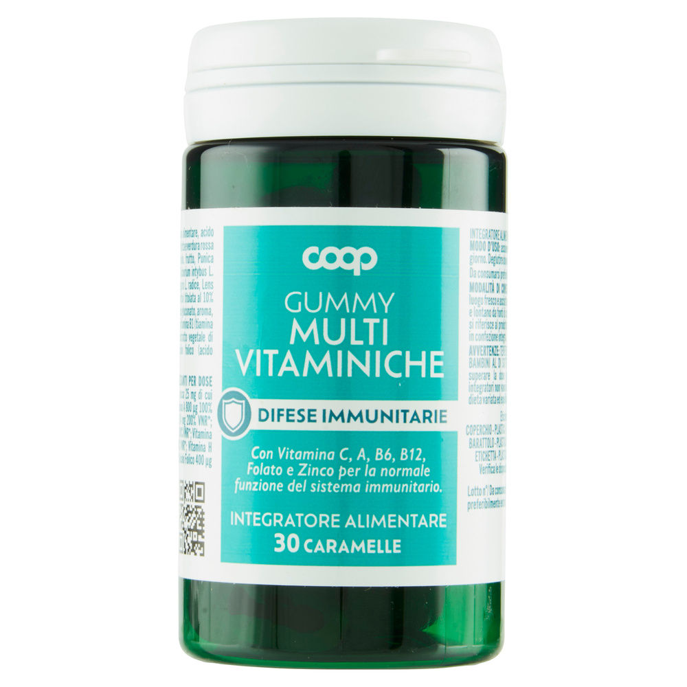 INTEGRATORE GUMMY MULTIVITAMINICHE COOP 30 CARAMELLE G.60 - 1