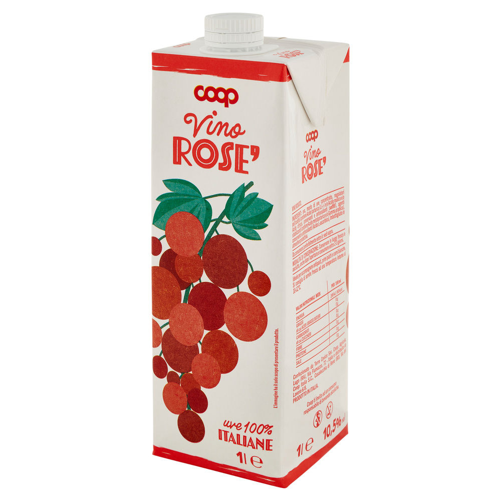 VINO ROSATO DA TAVOLA COOP BRICK L 1 - 1