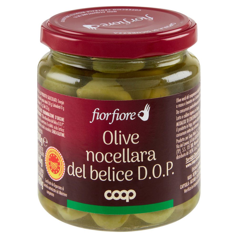 OLIVE NOCELLARA DEL BELICE IN SALAMOIA DOP COOP FIOR FIORE G 300 SGOCC G 160 - 1