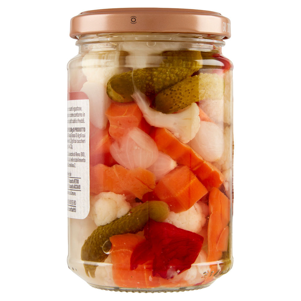 GIARDINIERA IN ACETO DI VINO VASO VETRO COOP G 290 SGOCC G 180 - 4