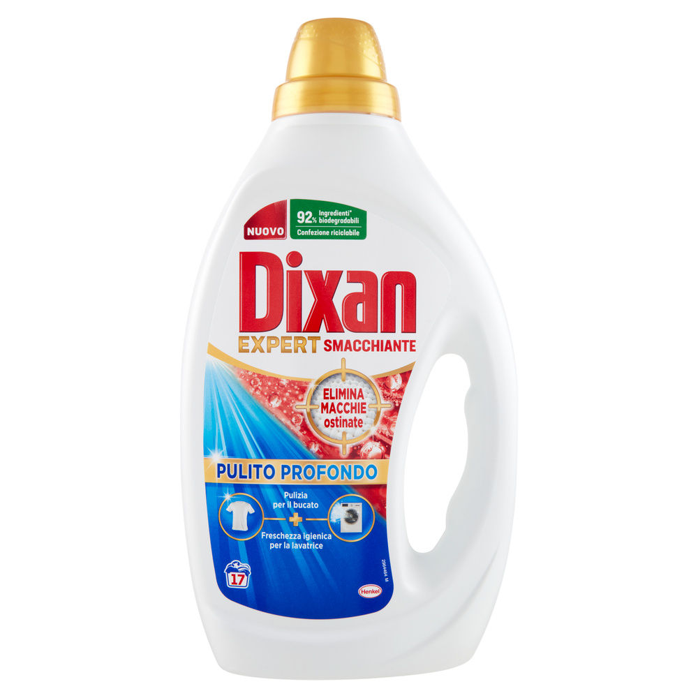 DETERSIVO LAVATRICE LIQUIDO DIXAN 17LAV SMACCHIANTE L 0,765 - 0