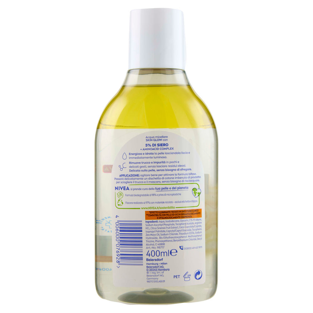 ACQUA MICELLARE NIVEA SIERO INFUSA ILLUMINANTE ML 400 - 6