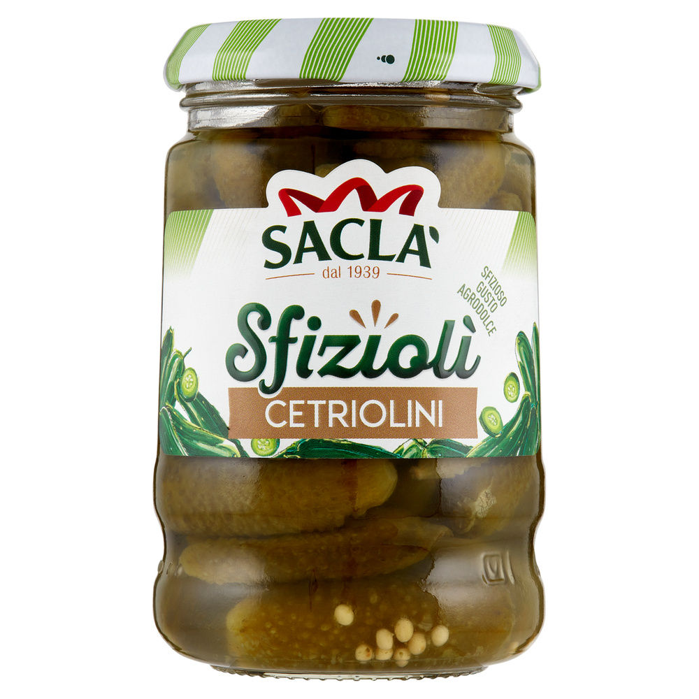 CETRIOLINI CONDITI SFIZIOLI' SACLA' G 190 SGOCC G 105 - 0