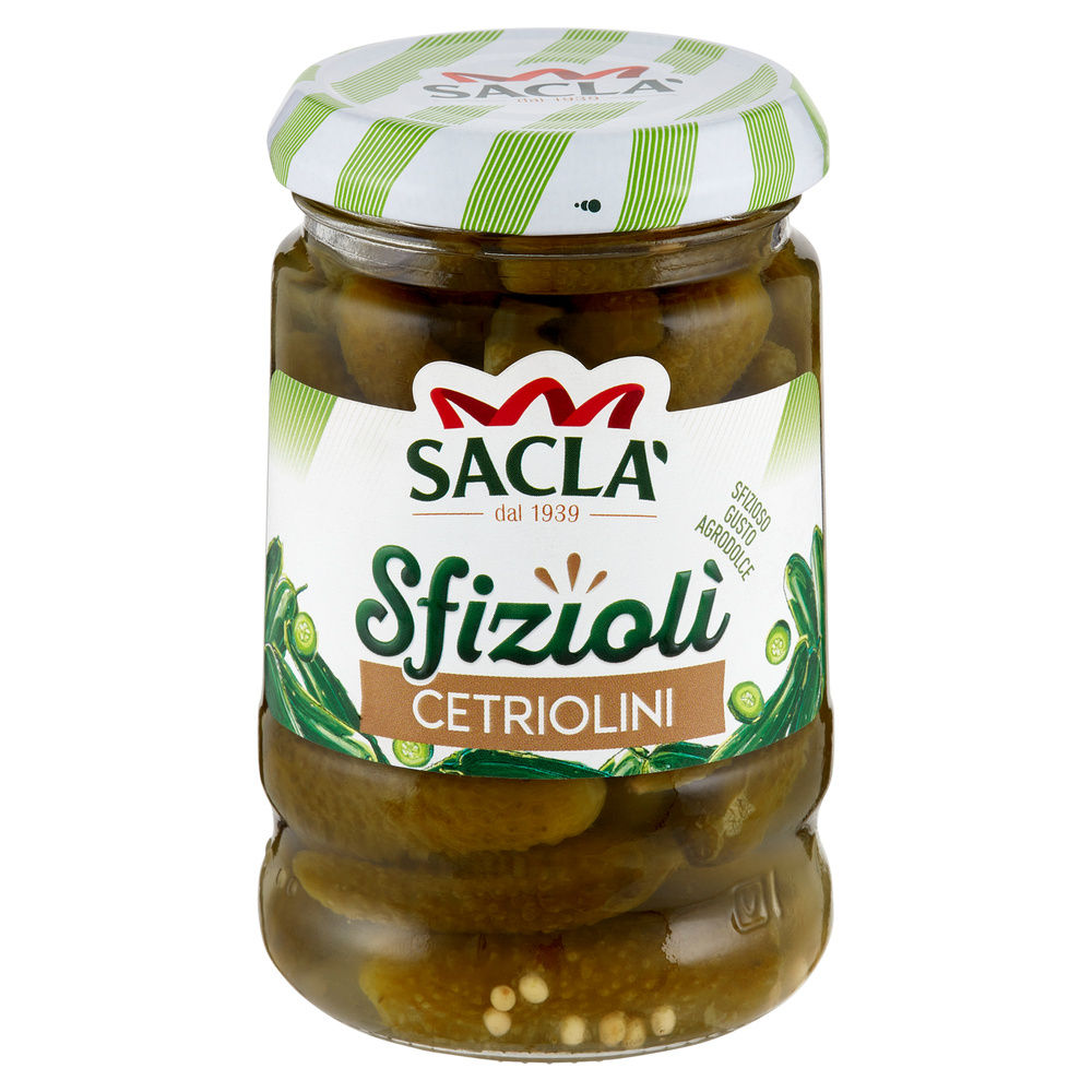 CETRIOLINI CONDITI SFIZIOLI' SACLA' G 190 SGOCC G 105 - 7