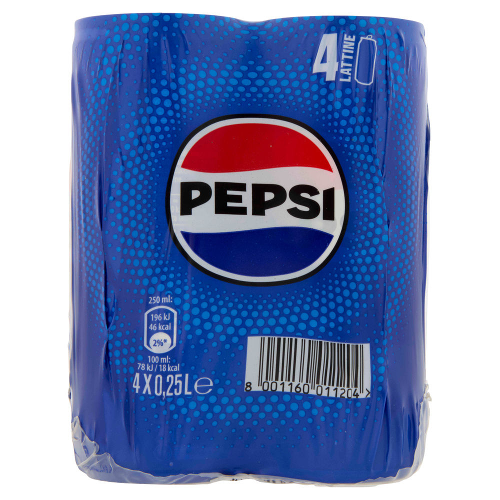 PEPSI REGULAR LATTINA CLUSTER ML 250 X 4 - 4
