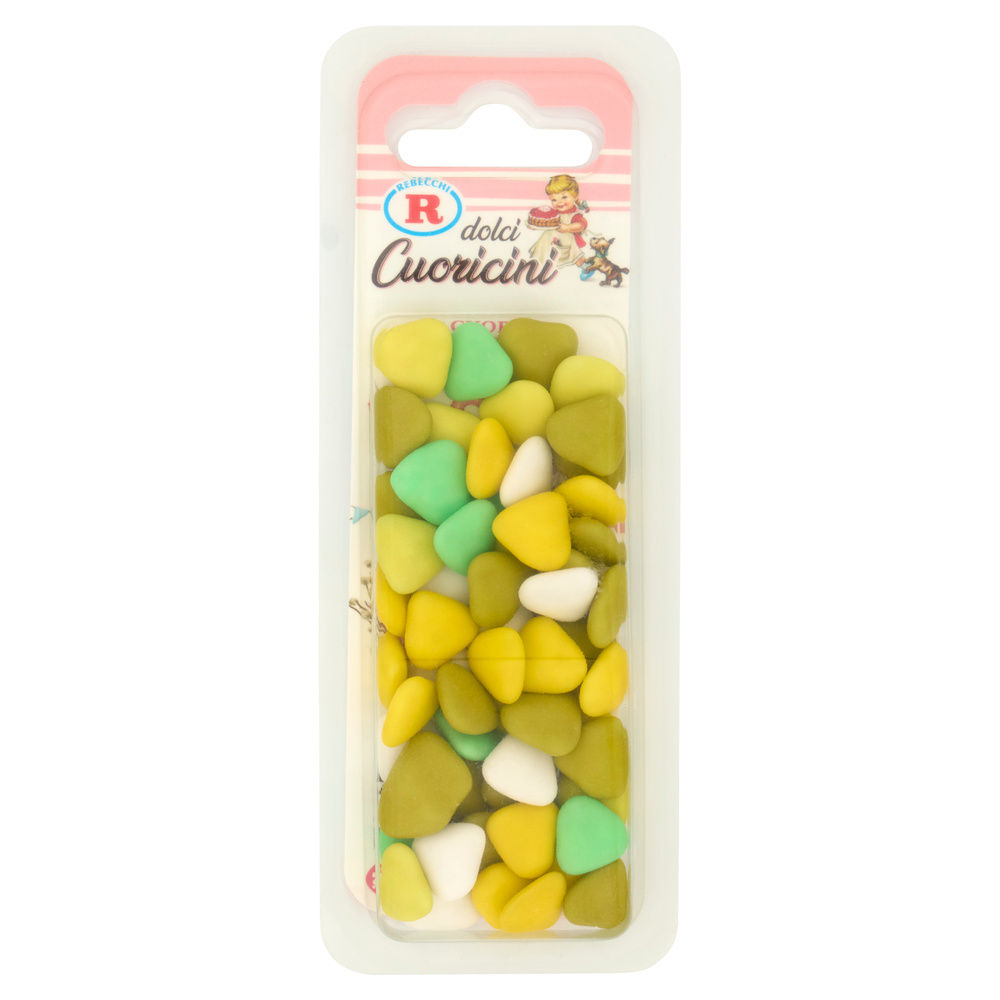DECORAZIONI CUORICINI CIOCCOLATO VERDI REBECCHI BUSTA G 60 - 0
