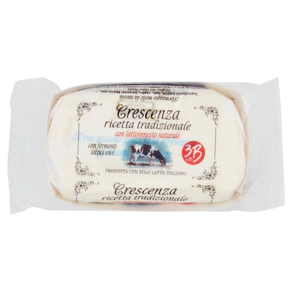 CRESCENZA CON LATTOINNESTO NATURALE 250 G 3B LATTE - 0