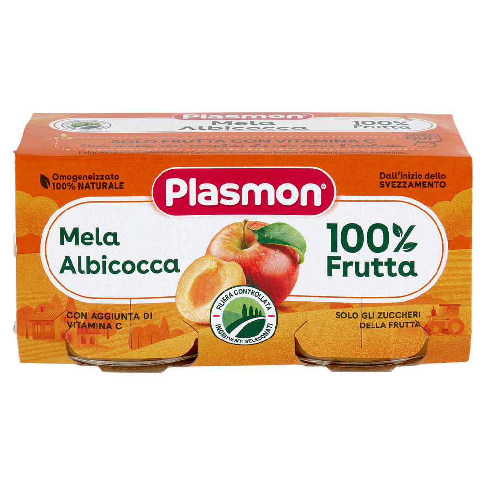 OMOGENEIZZATO MELA ALBICOCCA PLASMON G 2X80 G 160 - 2