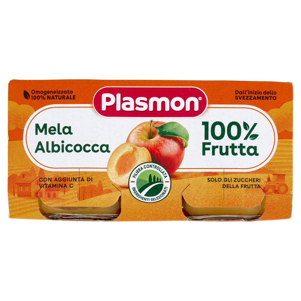 OMOGENEIZZATO MELA ALBICOCCA PLASMON G 2X80 G 160 - 7
