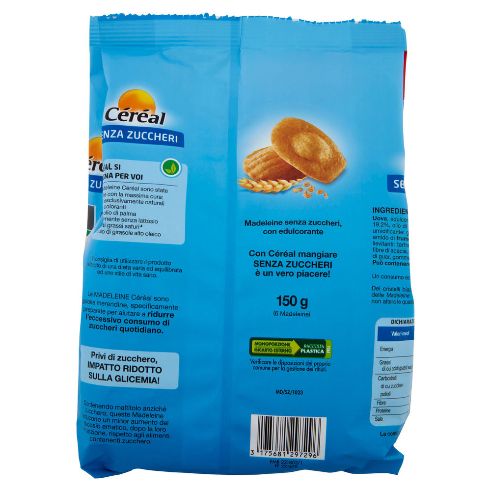 MADELEINE CEREAL SENZA ZUCCHERO G 150 - 1