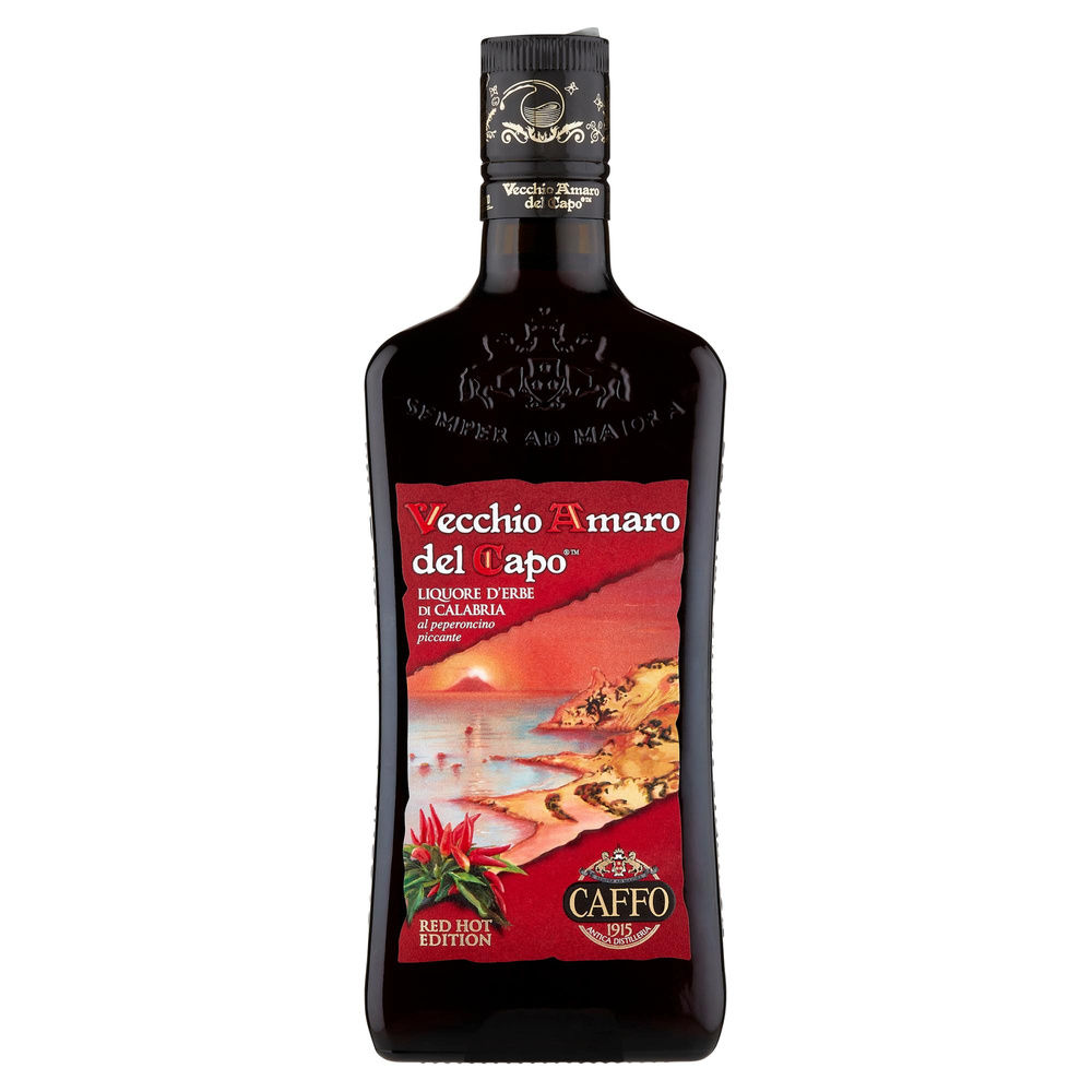 VECCHIO AMARO DEL CAPO RED HOT EDIT PEPERONCINO PICCANTE CALABRESE 35GRADI ML700 - 0