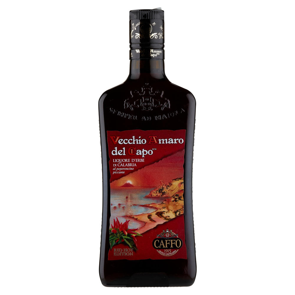 VECCHIO AMARO DEL CAPO RED HOT EDIT PEPERONCINO PICCANTE CALABRESE 35GRADI ML700 - 4