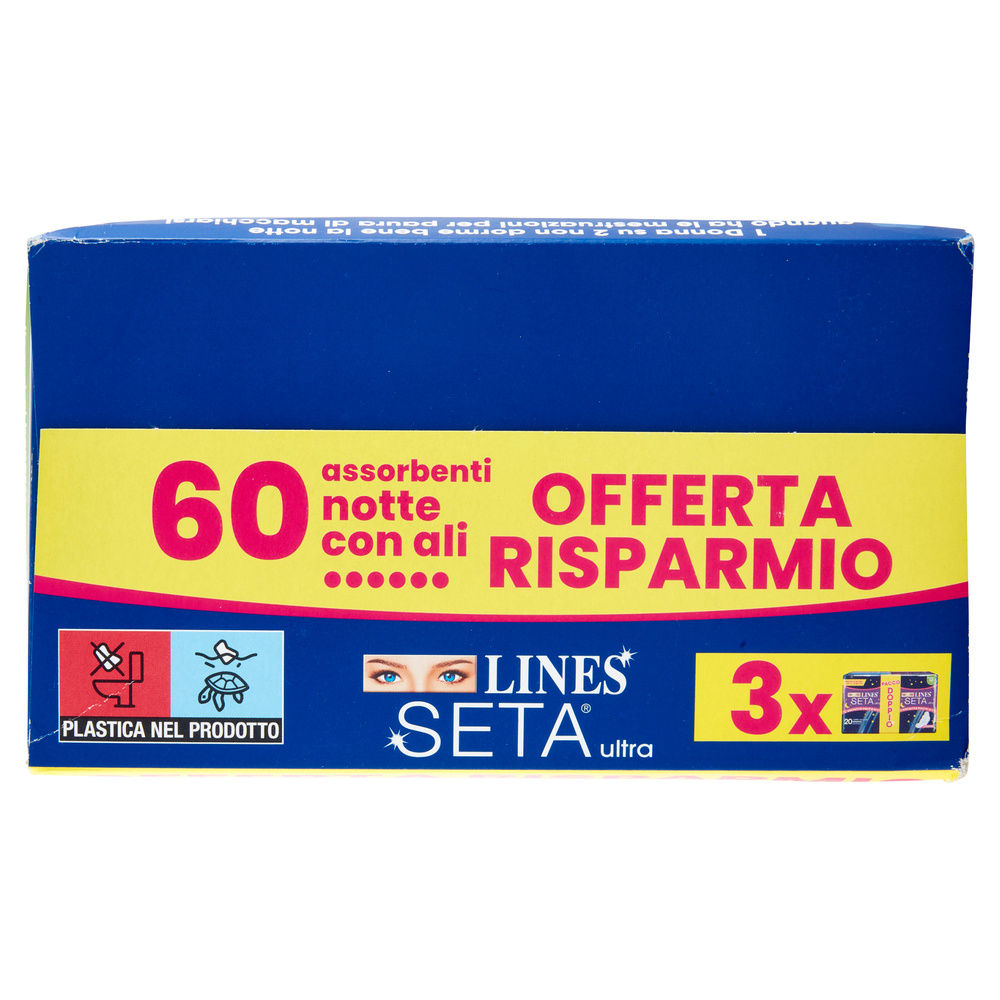 ASSORBENTI LINES SETA ULTRA NOTTE TRIPACCO PZ.60 - 2