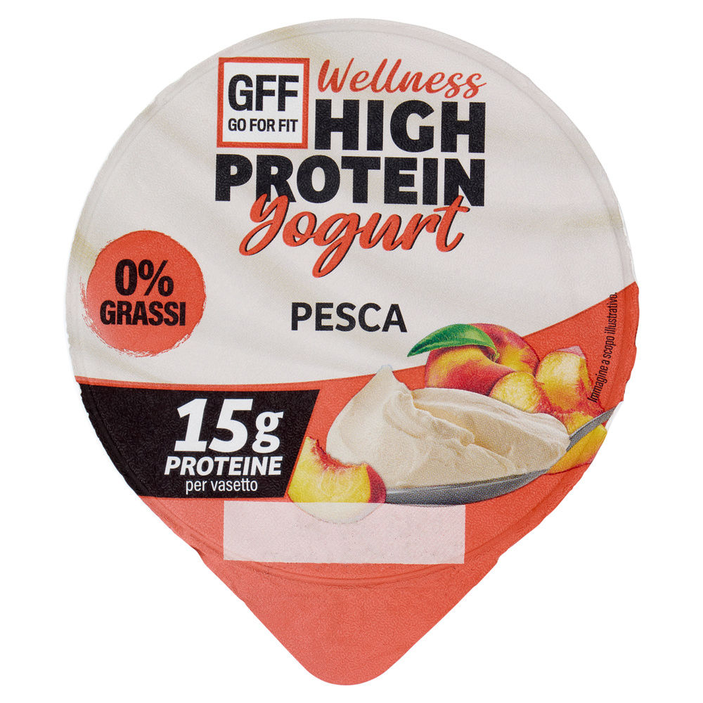 Yogurt pesca 0% senza lattosio high protein go for fit g 160