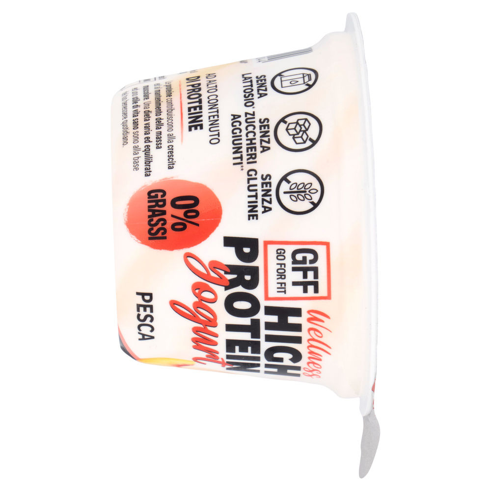 YOGURT PESCA 0% SENZA LATTOSIO HIGH PROTEIN GO FOR FIT G 160 - 5