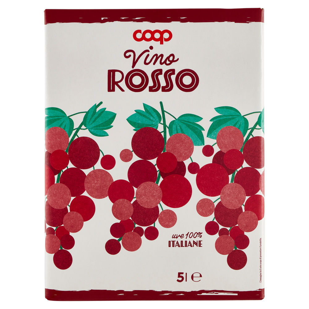 Vino rosso da tavola coop bag in box  l 5