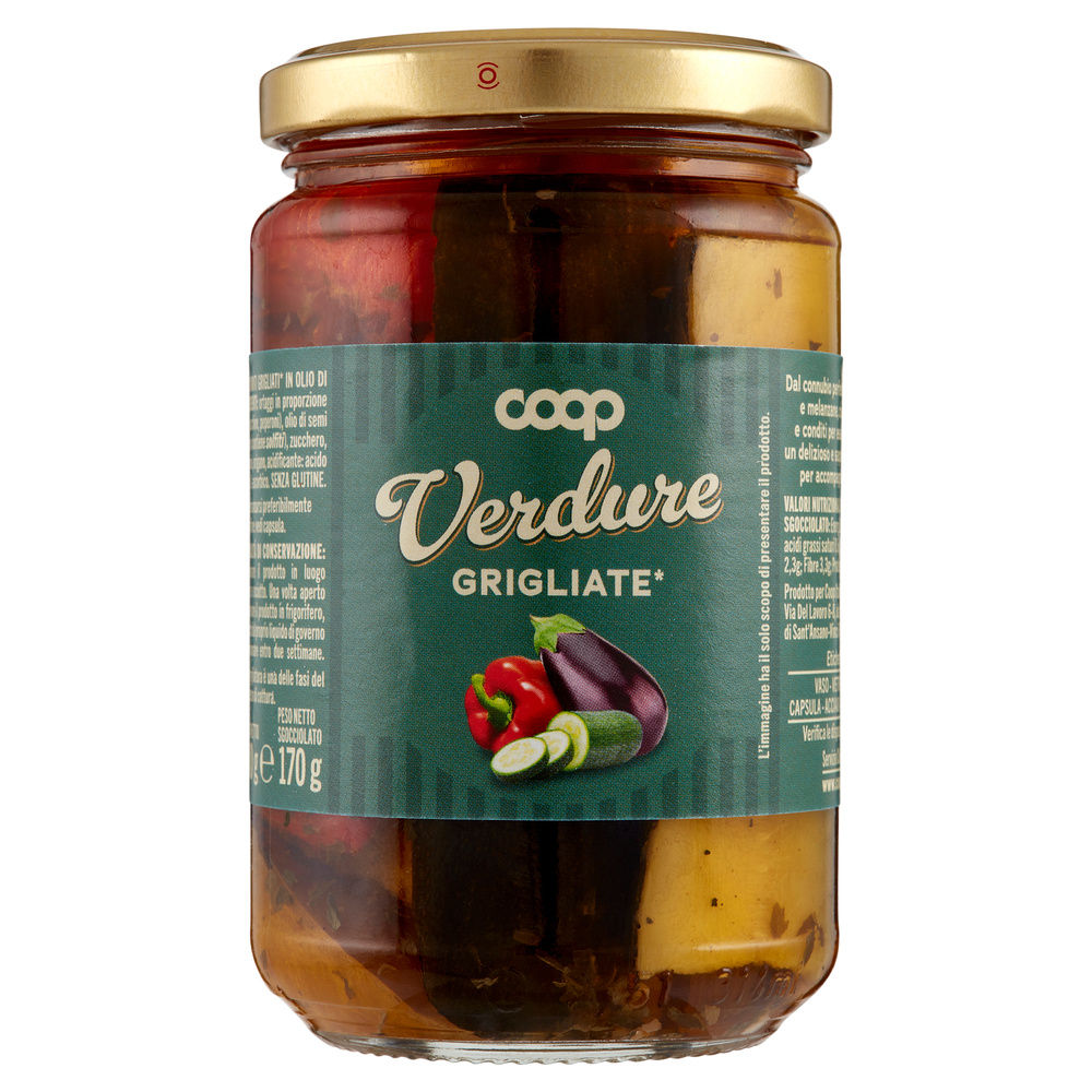 VERDURE MISTE GRIGLIATE OLIO GIRASOLE COOP G 280 - 0
