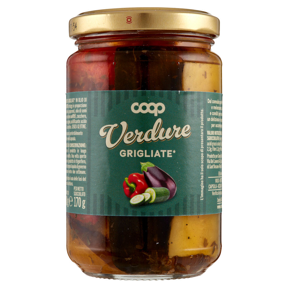 VERDURE MISTE GRIGLIATE OLIO GIRASOLE COOP G 280 - 6
