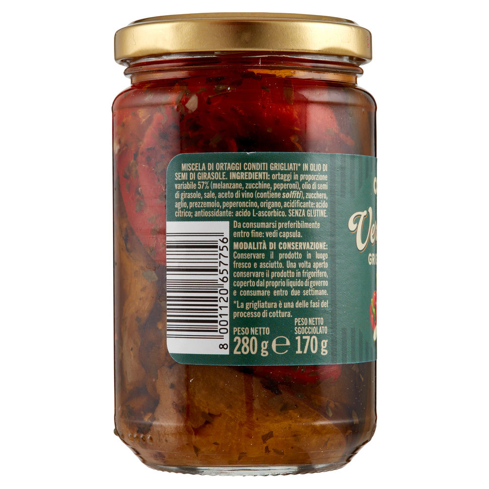 VERDURE MISTE GRIGLIATE OLIO GIRASOLE COOP G 280 - 5