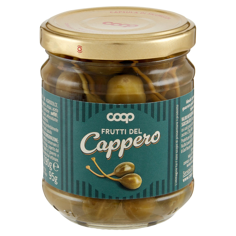 FRUTTI DEL CAPPERO ALL'AGRODOLCE COOP G 190 SGOCC 95 G - 7