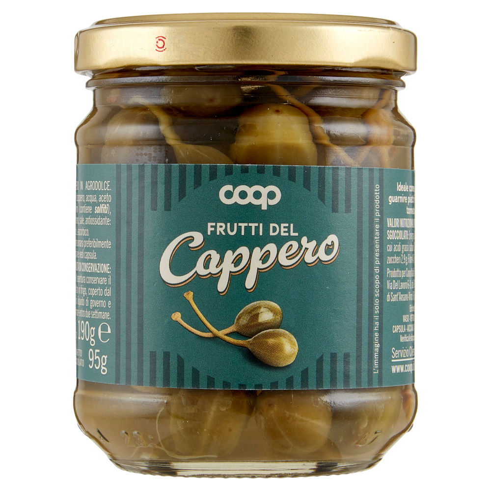 FRUTTI DEL CAPPERO ALL'AGRODOLCE COOP G 190 SGOCC 95 G - 1