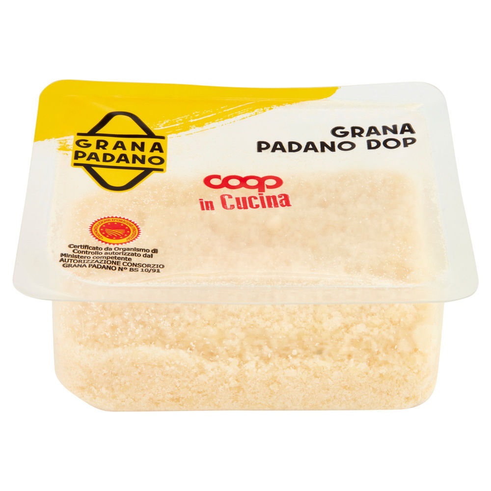 GRANA PADANO GRATTUGIATO DOP STAGIONATURA MINIMA 10 MESI IN CUCINA COOP G 100 - 1