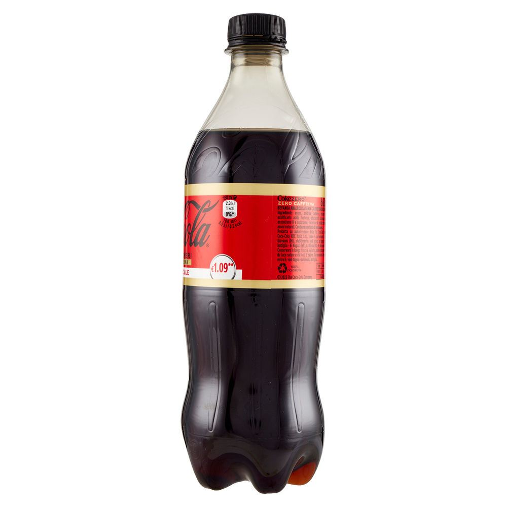 COCA COLA ZERO ZUCCHERI SENZA CAFFEINA PET ML 660 - 5