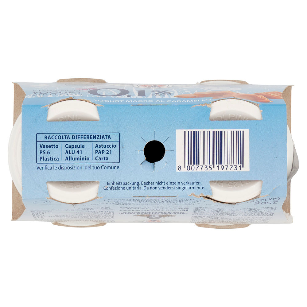 YOGURT MAGRO 0,1% CARAMELLO VIPITENO 2X125G - 6
