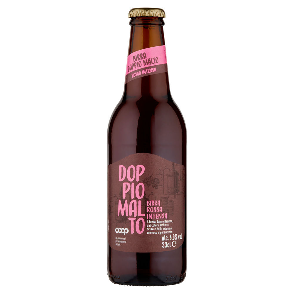 BIRRA DOPPIO MALTO 6,8 GRADI ROSSA COOP BOTTIGLIA ML 330 - 0