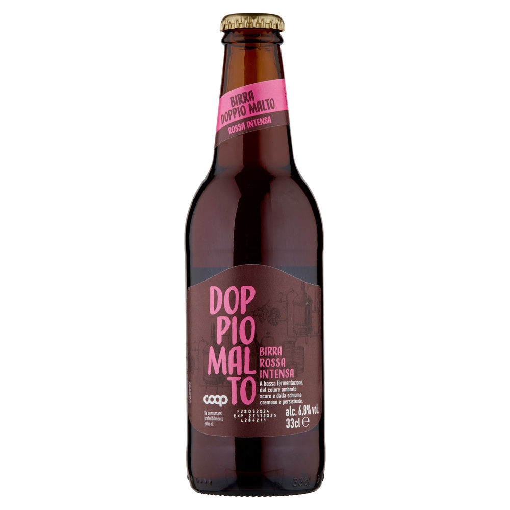 BIRRA DOPPIO MALTO 6,8 GRADI ROSSA COOP BOTTIGLIA ML 330 - 2