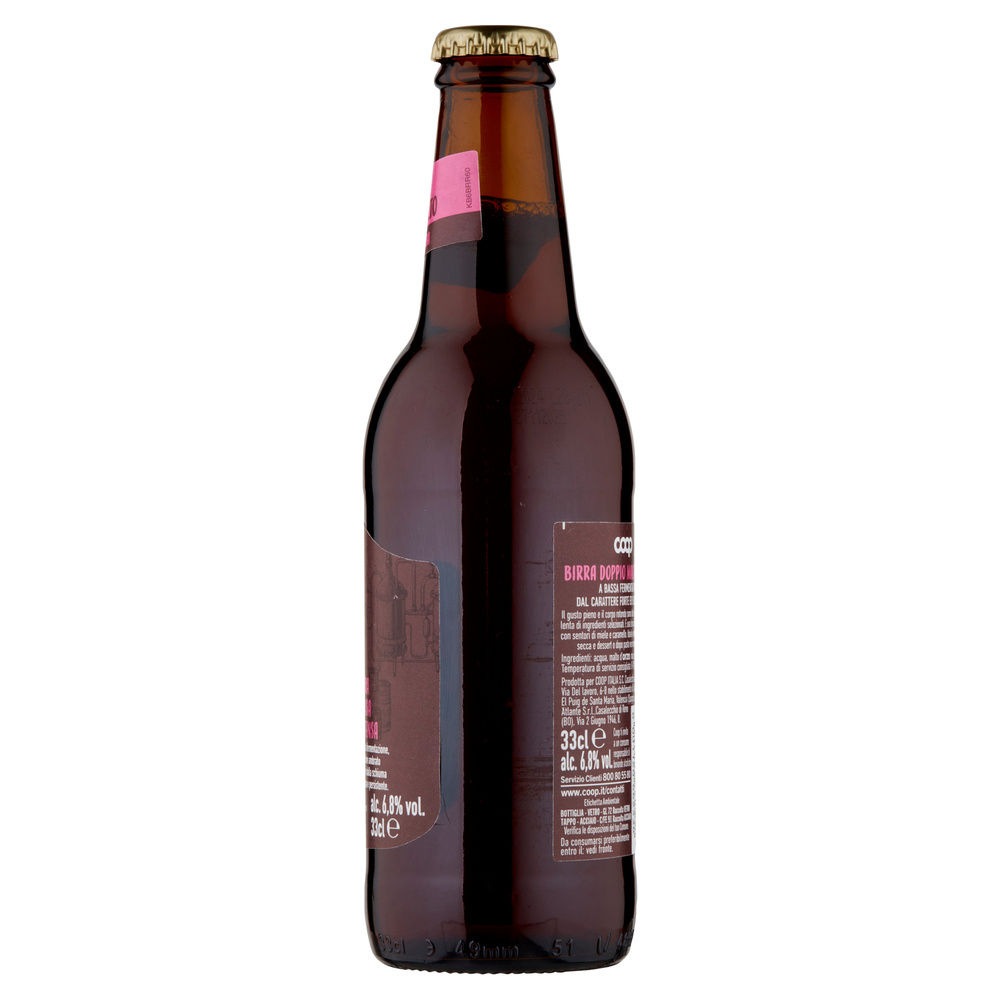 BIRRA DOPPIO MALTO 6,8 GRADI ROSSA COOP BOTTIGLIA ML 330 - 5