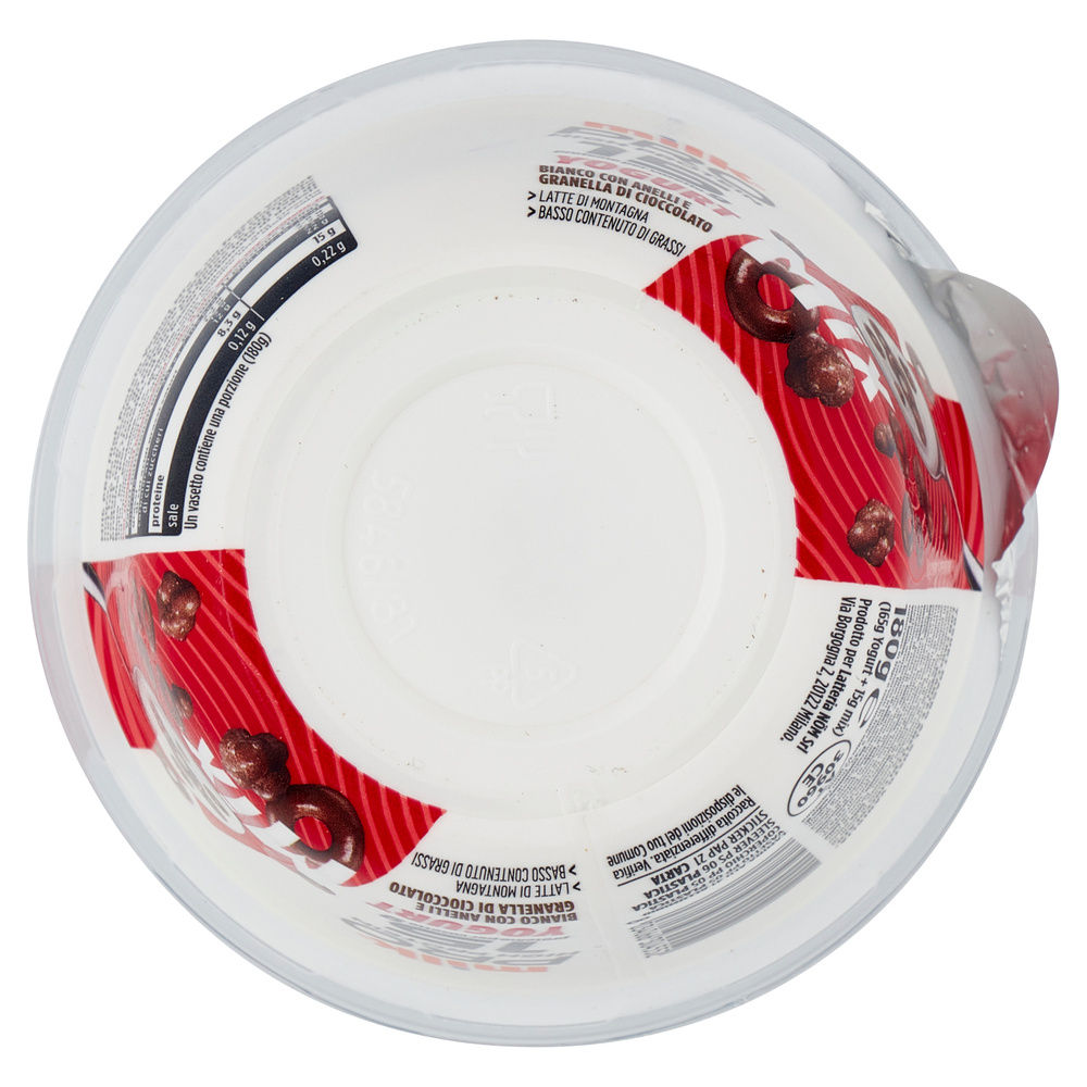 YOGURT MIX BIANCO CON ANELLI E GRANELLA CIOCCO MILK PRO G 180 - 3