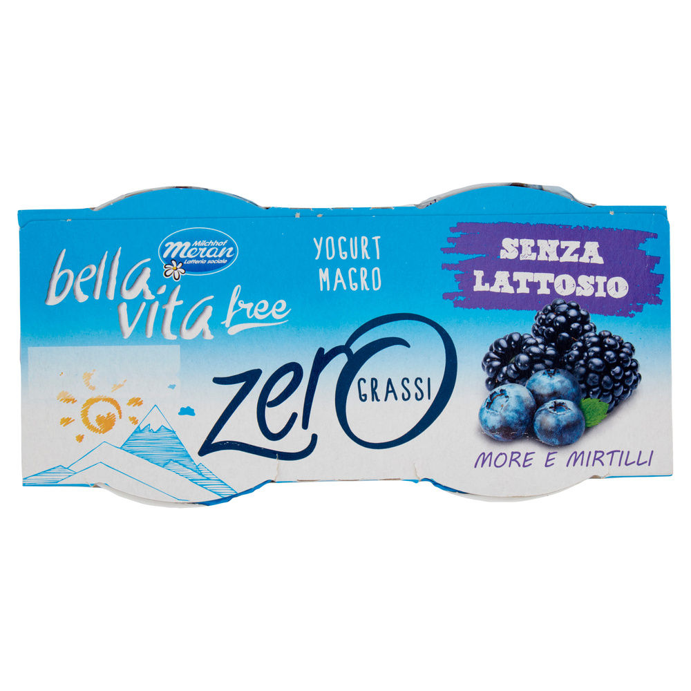 YOGURT MORE E MIRTILLI BELLA VITA FREE SENZA LATTOSIO E ZERO GRASSI 2X125G - 5