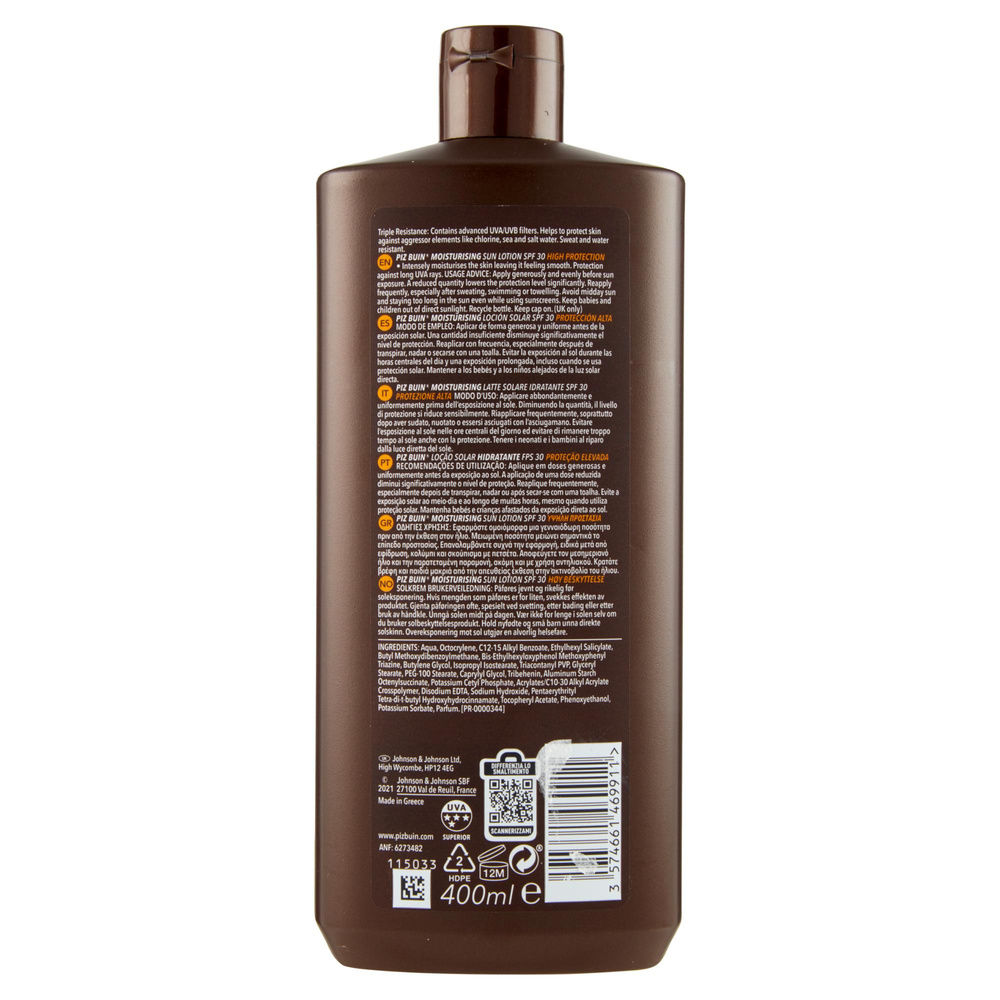 LOZIONE SOLARE PIZ BUIN IDRATANTE SPF 30 ML 400 - 1