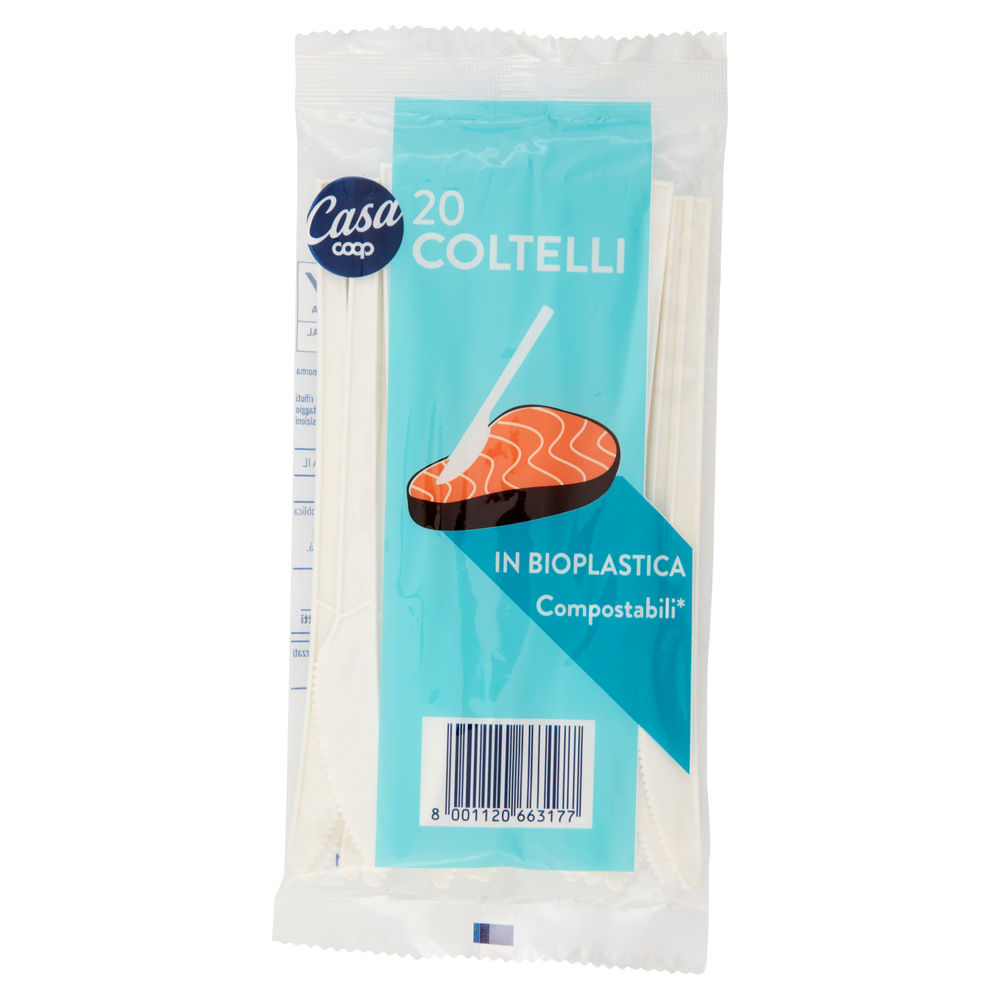 COLTELLI BIOPLASTICA COOP CASA PZ 20 - 2